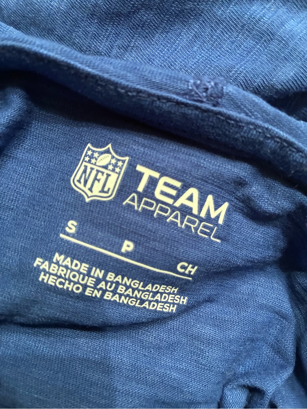 NFL Team Apparel Navy Crewneck Sweater